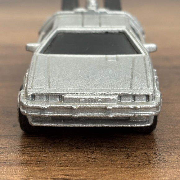 BACK TO THE FUTURE DeLorean Time Machine Car Metal Diecast Silver 4" - Picture 7 of 11